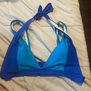Multicolor blue bathing suit top